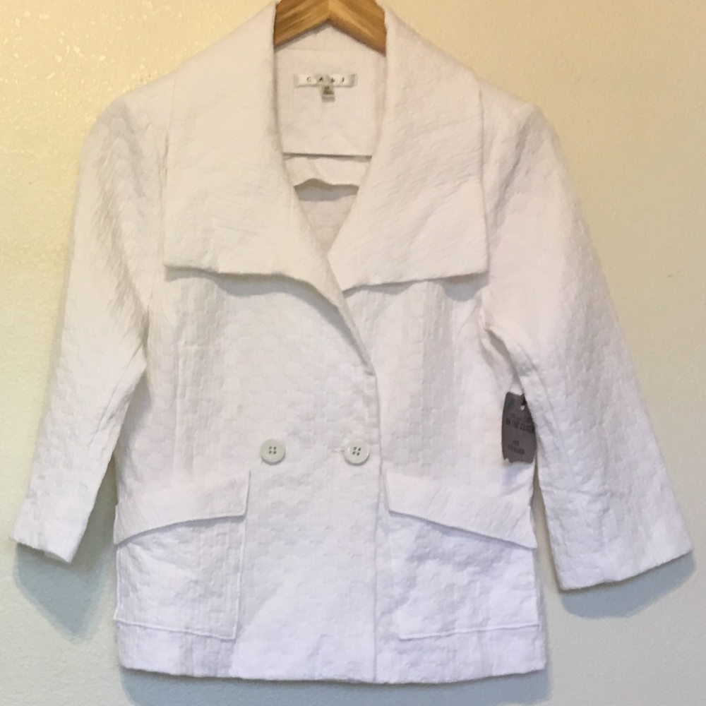 White CAbi 212 Club Blazer-NWT